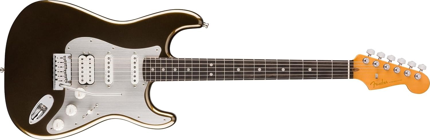 Fender American Ultra II Stratocaster HSS Electric Guitar - Texas Tea, Ebony Fingerboard