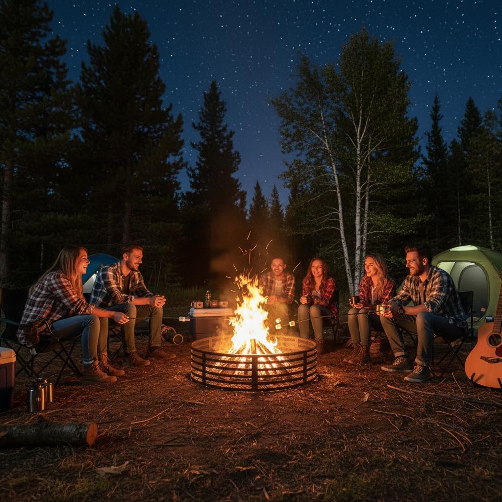 Smokeless Fire Pit Ring, 60 Inch Inner/62 Inch Outer, 11.9