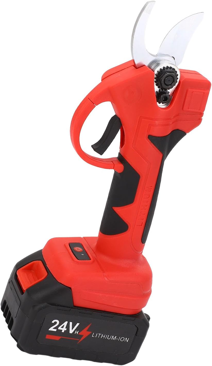 Hyuduo Electric Pruning Shear SK5 High Carbon Steel Cordless Electric Pruner with 30mm Cutting Diameter Ergonomic Handle Safety Switch Non Slip Grip for Garden Park Farm Orchard
