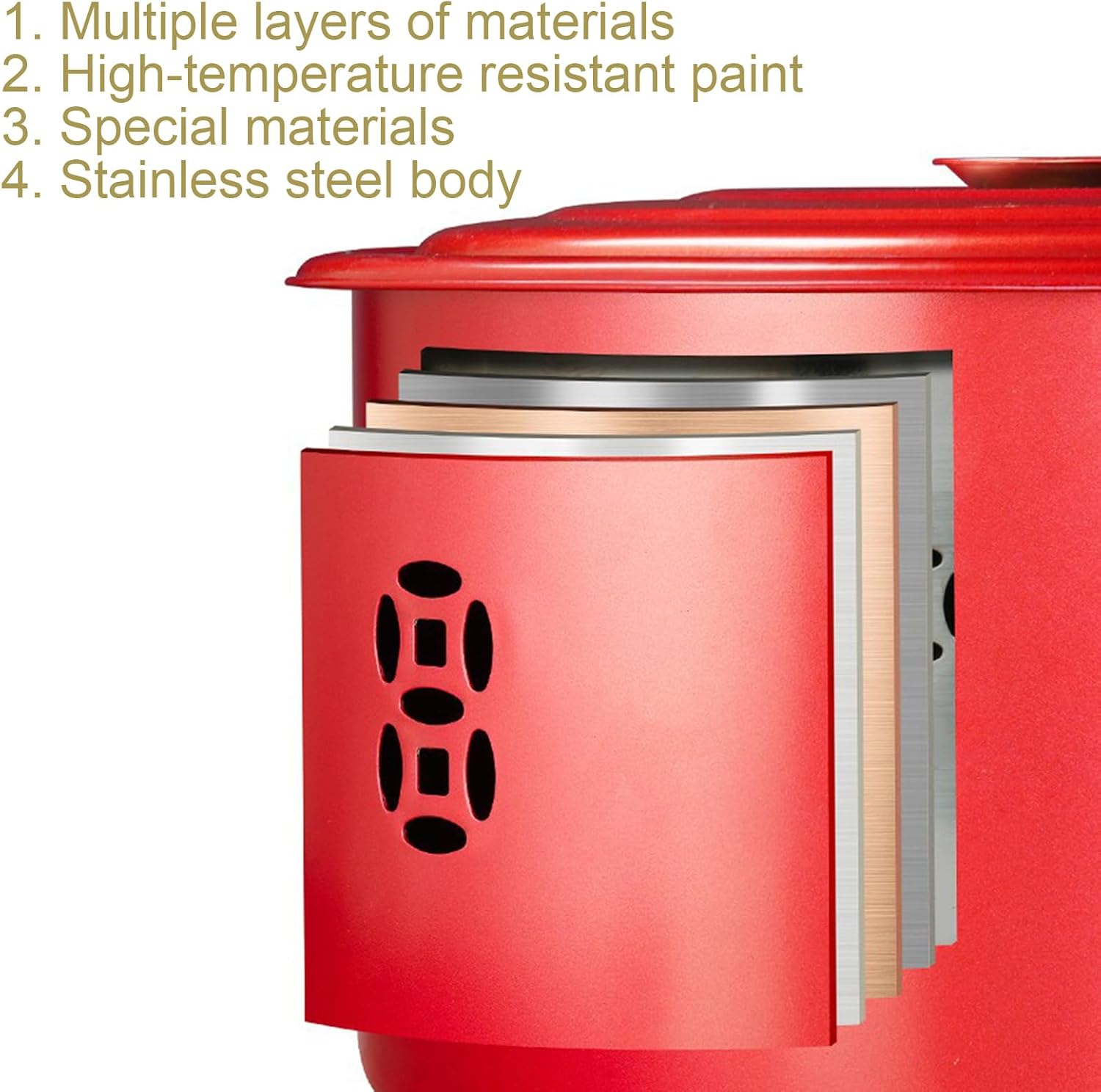 Burn Barrel, Heat Resistant Metal Cage 25.5x24.5x32cm, Fire Pit Yard Incinerator, Outdoor Waste Burner, Metal Fire Cage, for Garden Backyard Patio Bonfires