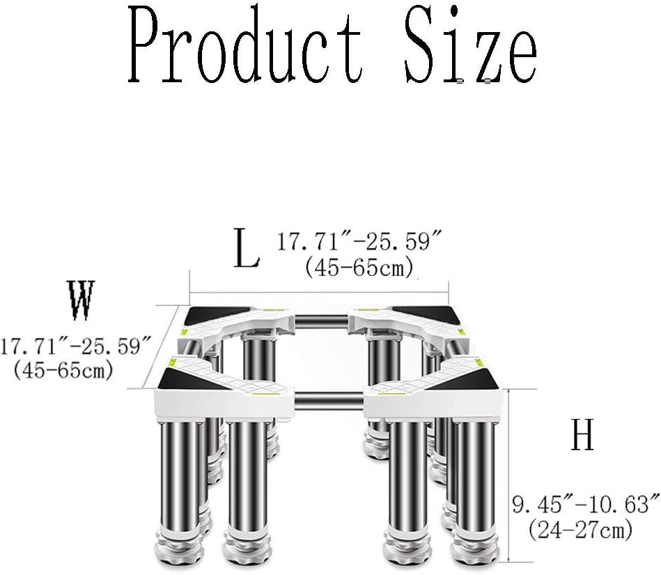 Universal Washing Machine Stand Refrigerator Stand Base Multi-Functional Furniture Drum Adjustable Stent 4/8/12 Feet Telescopic Freezer Floor Trays for Air Conditioner Dryer