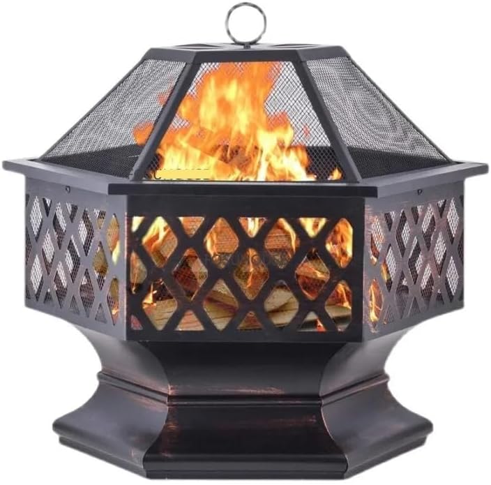 Outdoor Fireplaces Home Fire Pits for Courtyard Garden Outdoor Leisure Heaters Stove Metal Wrought Iron Campfire Wood Family BBQ Fire Pits