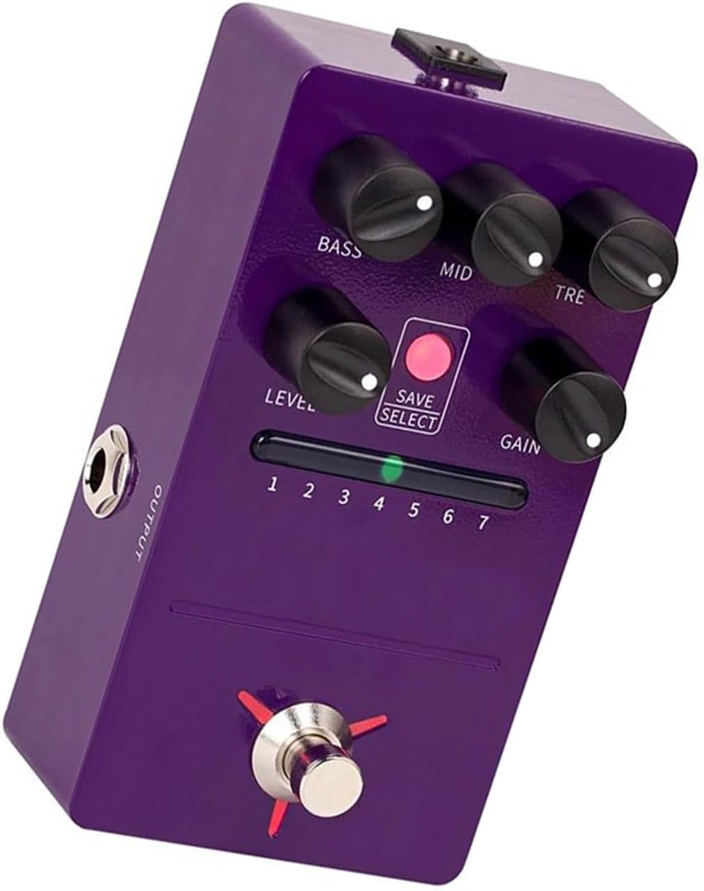 Professional Guitar Effects Pedals 7 Amplifier Pedal Digital Guitar Effects Presets Built In Cabinet Simulation(6)
