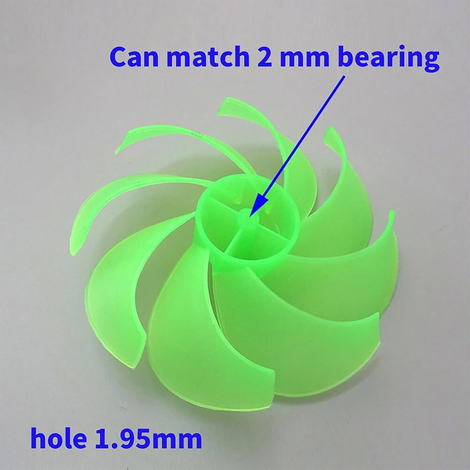 Mini Wind Turbine Motor Blade W/Bulb DIY Kit Power Alternative Energy Generator(2pcs)