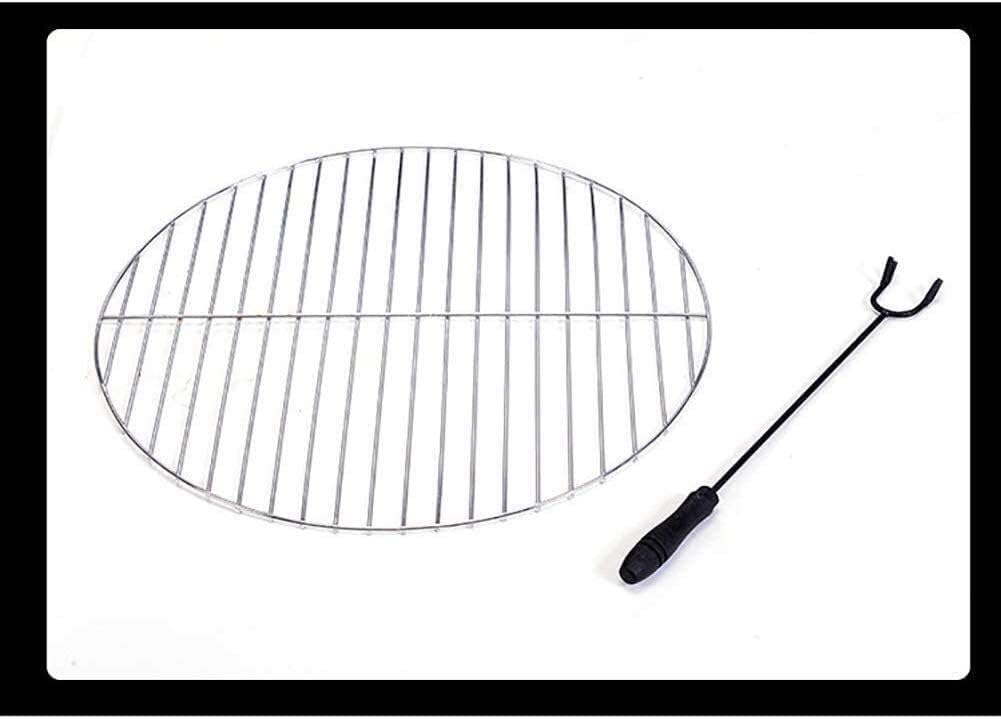 Fire Pits Outdoor Wood Burning Outdoor Fire Pit Bonfire Wood Burning Patio Coal Grill Firepit for Outside Grill Charcoal Smokeless Grill with Spark Screen Poker with Cover BBQ Cooking for Outside Camp