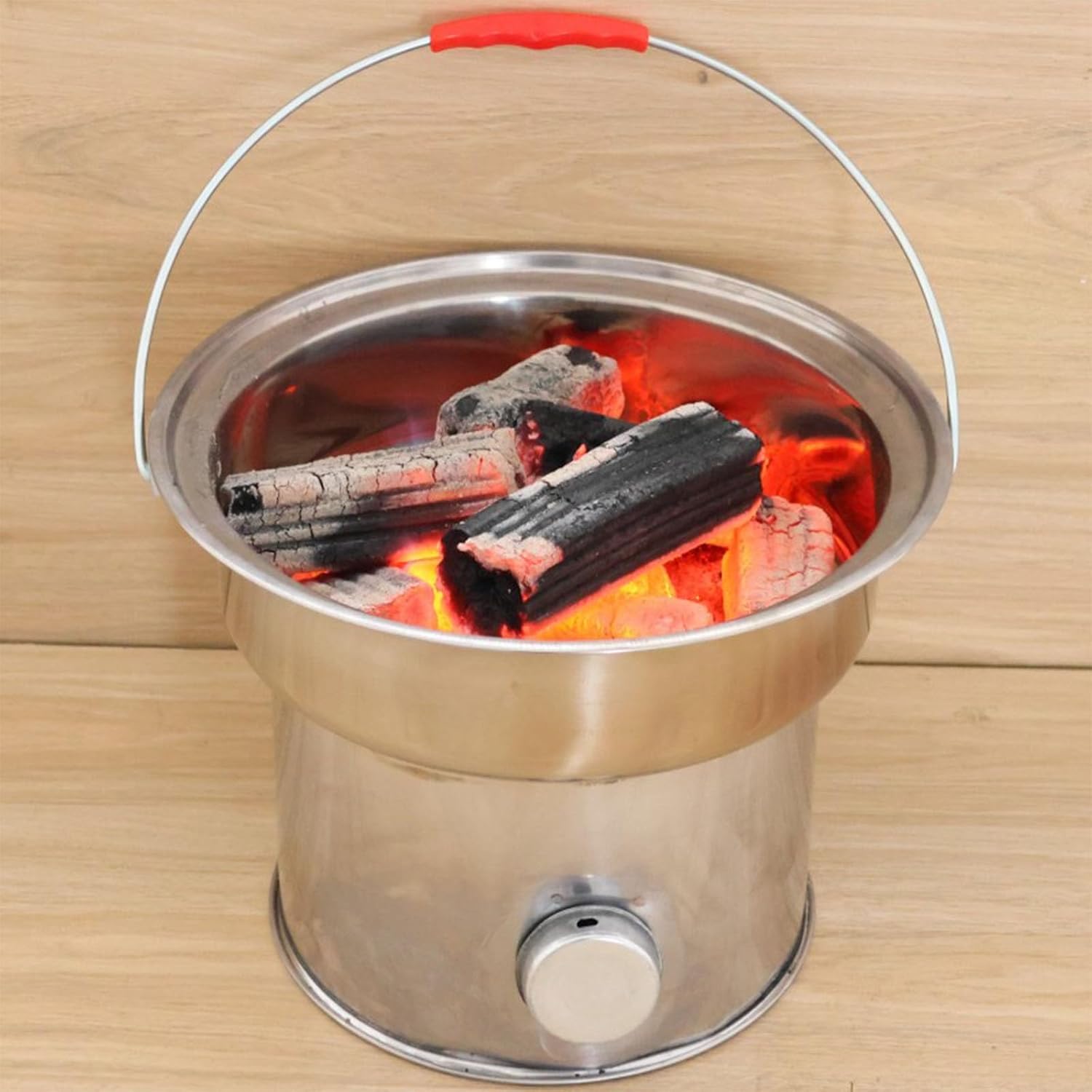 Thicken Incinerator Metal Burn Barrel Portable Campfire Stove with Lid Burn Barrel for Outside Fire Pot Wood Burning Fire Pit for Home and Garden.(with Grill)