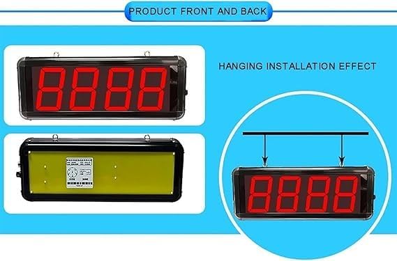Digital Counter Digital LED Counter Electronic 4 Digits Display with Foot Pedal,Production Line ing 0-9999 Machine, for Factories, Assembly Lines, Airports, Stations, Breeding Farm, Conveyor