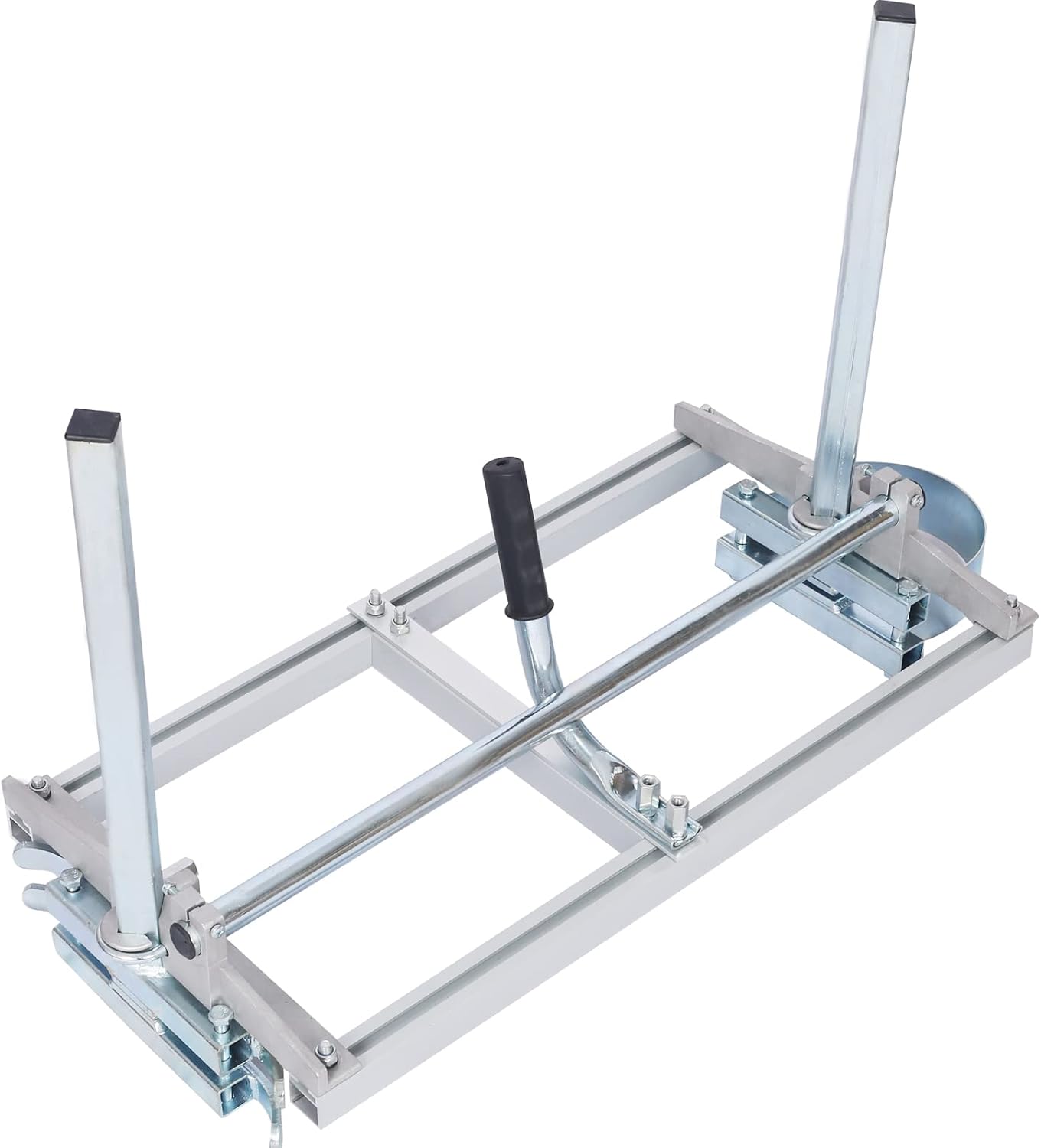 Chainsaw Powered Plank Mill 14-24in Bar Compatibility Heavy-Duty Aluminum Steel Mounting Kit Portable Design Fast Installation Flat Milling Plate