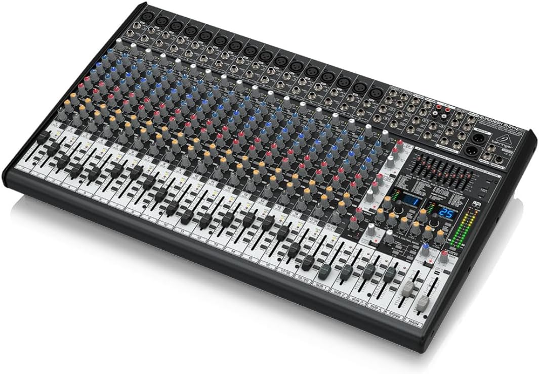 Behringer EURODESK SX2442FX Ultra-Low Noise Design 24-Input 4-Bus Studio/Live Mixer with XENYX Mic Preamplifiers, British EQ and Dual Multi-FX Processor