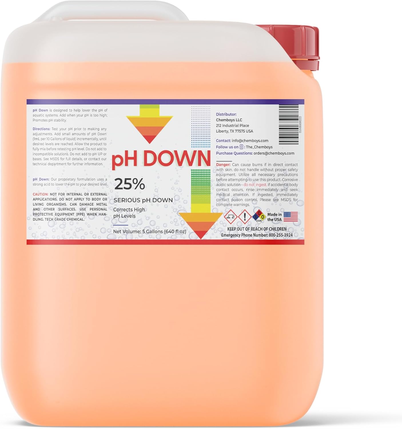 DIYChemicals pH Down Control – pH Adjuster for pH Imbalances Calibration, Pool, Hot Tub, Aquarium, Spa, Fish Tanks, Laboratory - Premium pH Decreaser and Maintenance Kit (55 Gallon)