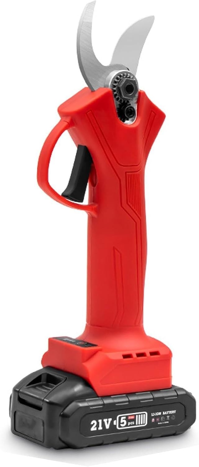 Electric Pruning Shears with Rechargeable Lithium Battery, Pruning Shears with Brushless Motor,3-Speed Adjustment,Battery Display (1 Battery)