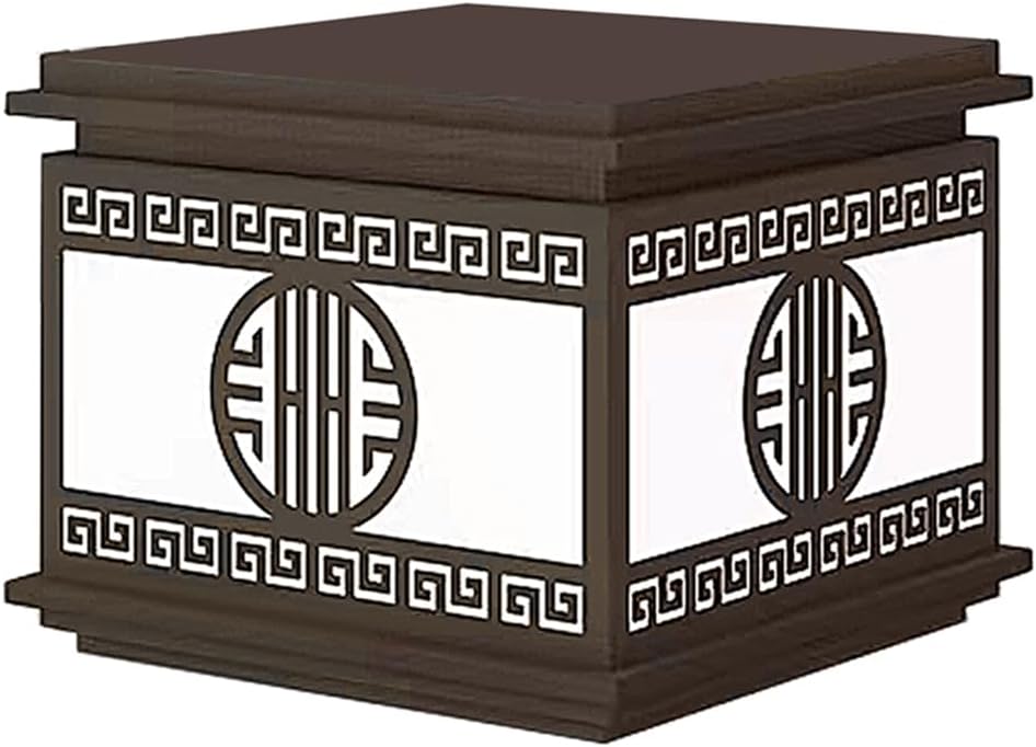 Hard Wired Post Lights, Dark Brown Pillar Lights, Modern Waterproof Column Cap Lamp, Fence Deck Posts Lantern, Outdoor Lighting Fixture for Garden Pathway Driveway Courtyard