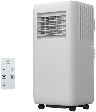 10,000 BTU Portable Air Conditioner, 3 in 1 AC Unit with Fan/Dehumidifier/Cools, 24H Timer, Remote Control, for Home/Kitchen/Office