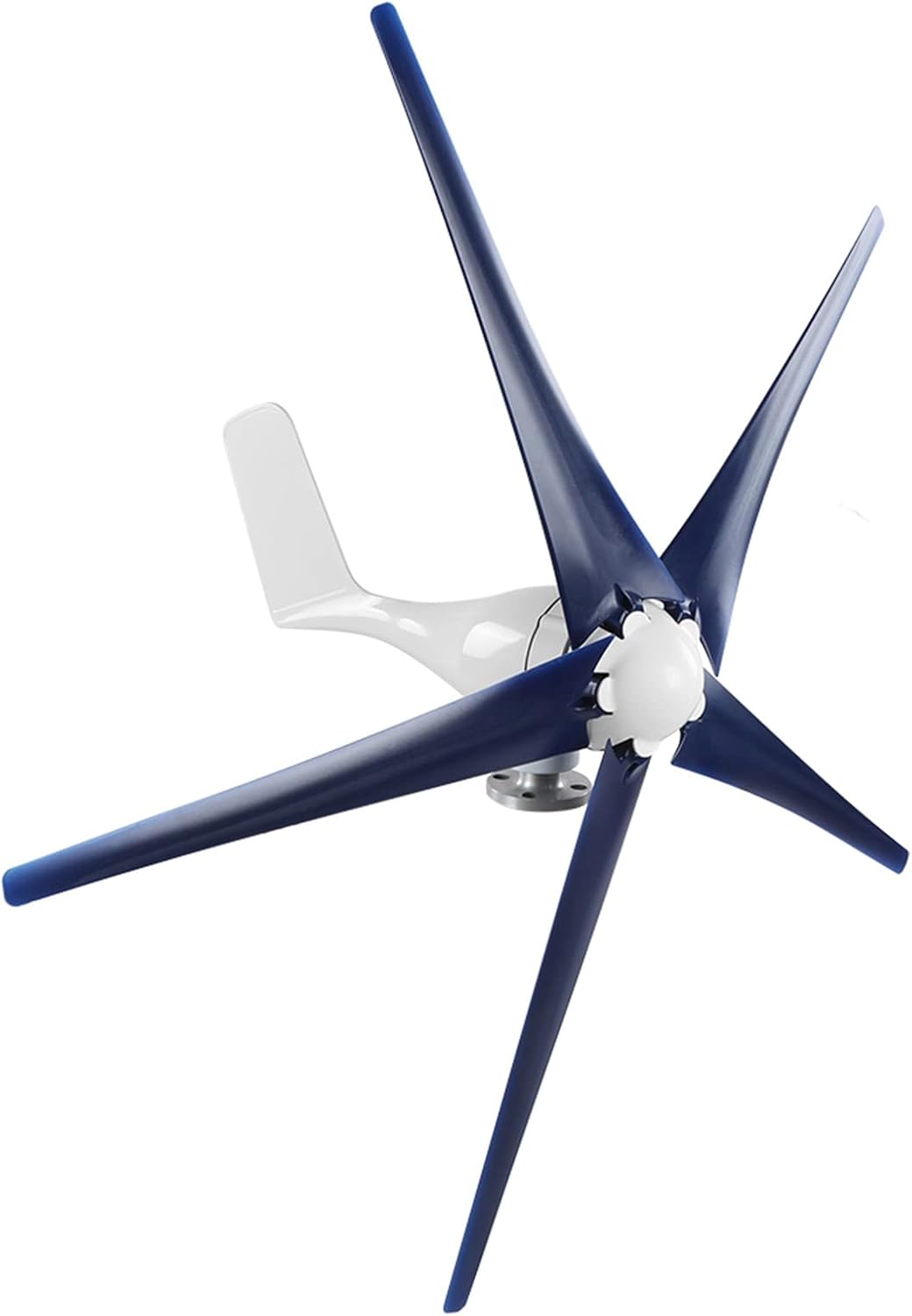 100W Wind Turbines Generator 5 Blades Blue 12V, High Efficiency Power Supply for Boats and Mobile Homes - Low Noise Operation, Easy Installation, Durable for Outdoor Use (12V)