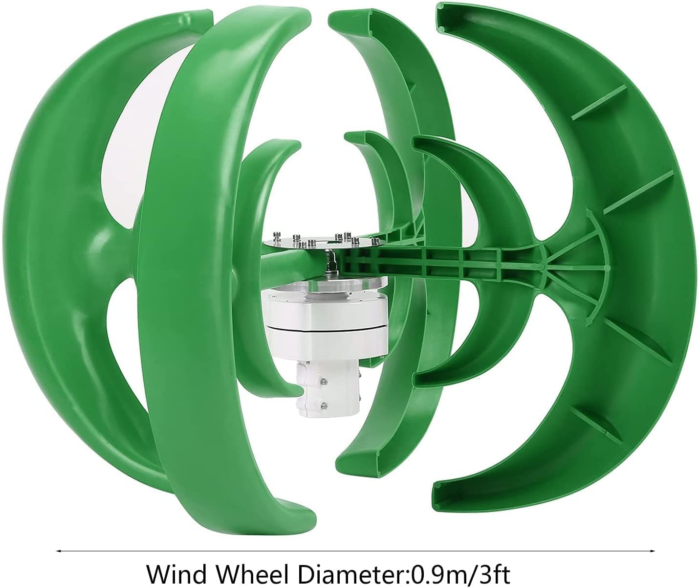 8000W Wind Turbine Kit 4 Blade Wind Vertical Axis Generator for Hybrid Wind Solar System