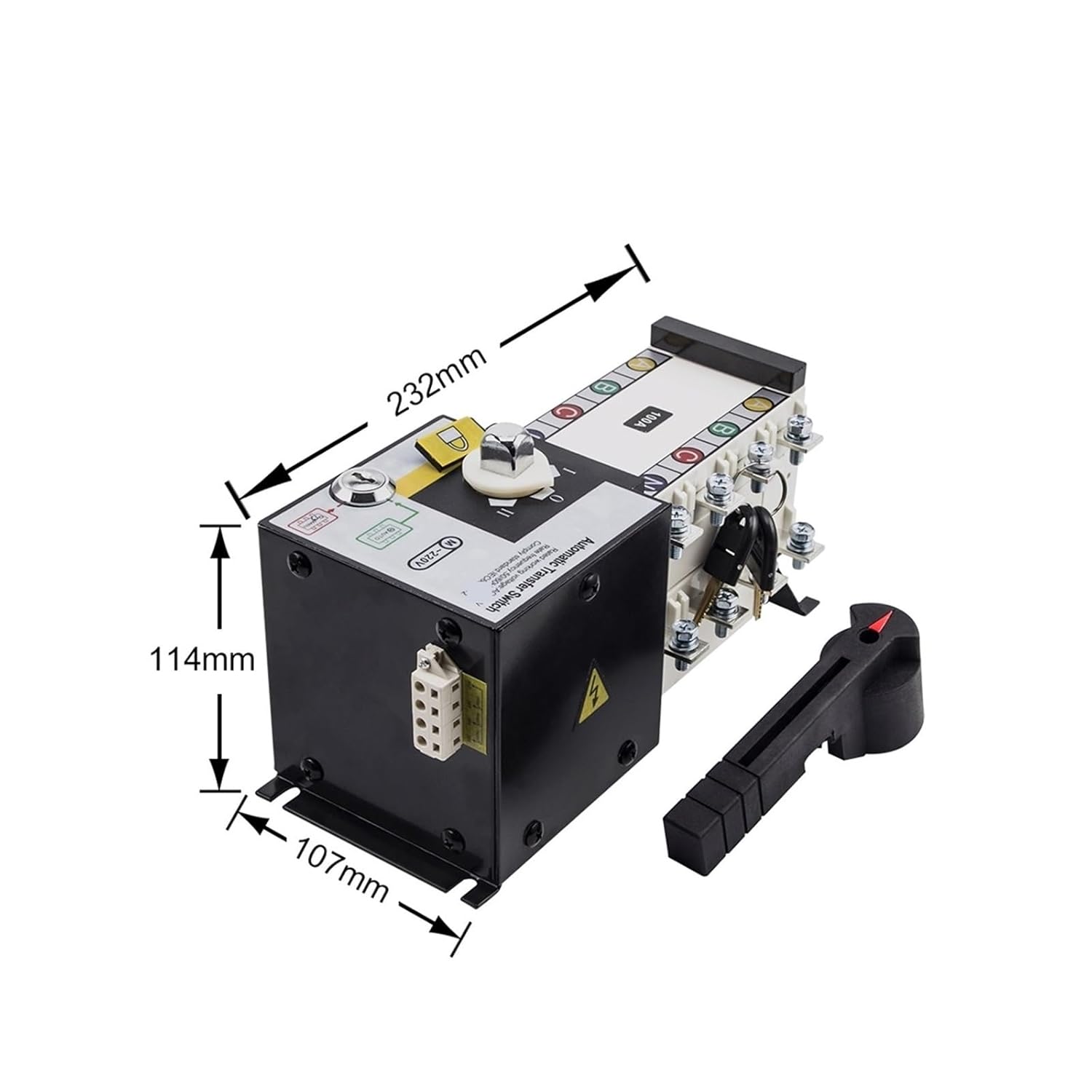 800/4P 800A 4P ATS Generator Dual Power Automatic Transfer Switch Circuit Breaker AC220V Control Voltage(1000A AC220V)