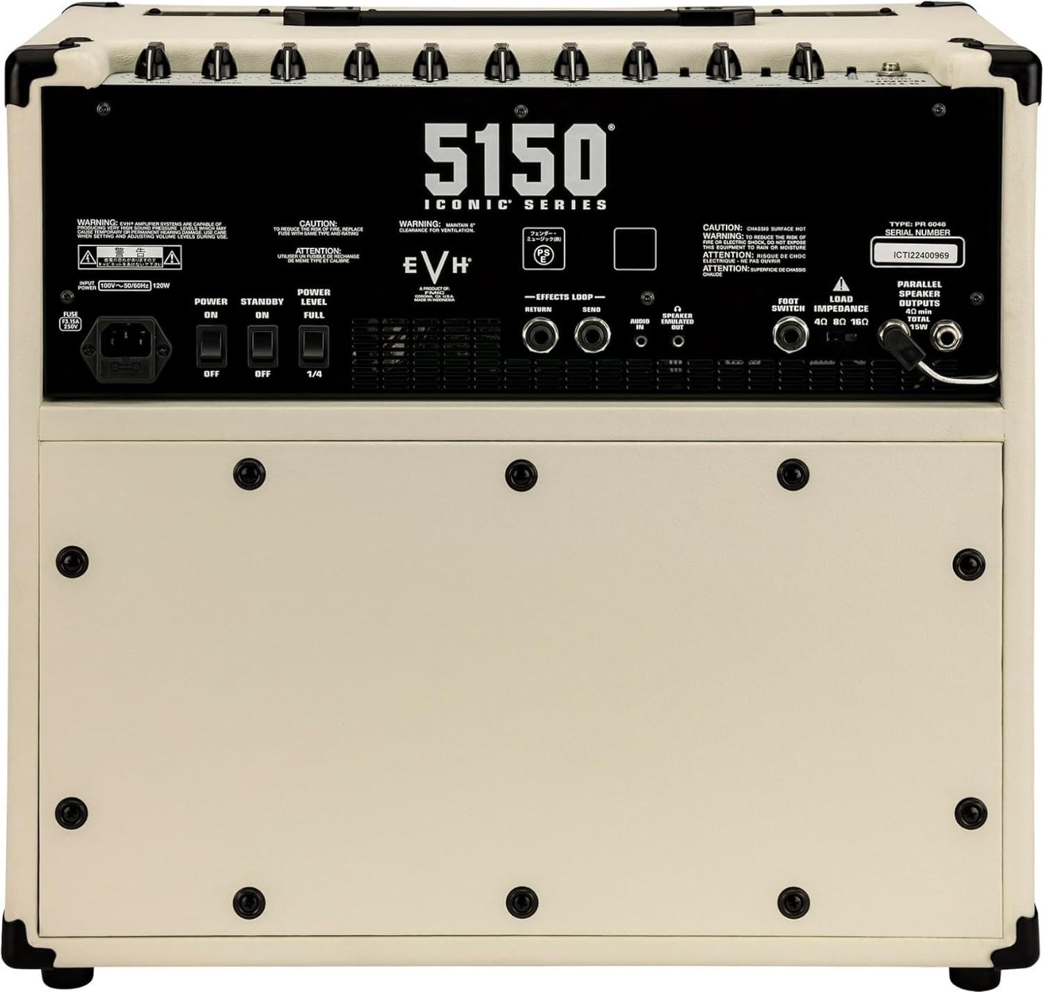 EVH 5150 Iconic Series 15-watt 1 x 10-inch Tube Combo Amp - Ivory