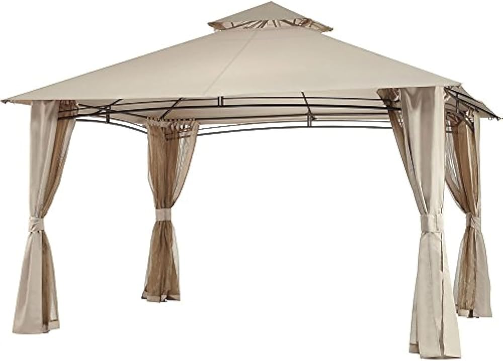 Garden Winds Replacement Canopy Top Cover for The Menards Backyard Creations 5LGZ2001-PU, 272-0648 13' x 10' Gazebo - RipLock 350