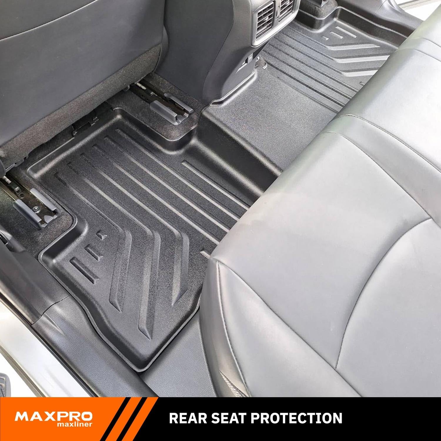 MAXPRO Floor Mats Fit for Toyota Rav4/ Rav4 Hybrid 2019-2025/ Rav4 Prime 2021-2025. Heavy Duty All Weather Waterproof Car Accessories Custom Fit Floor Mats 1st and 2nd Row