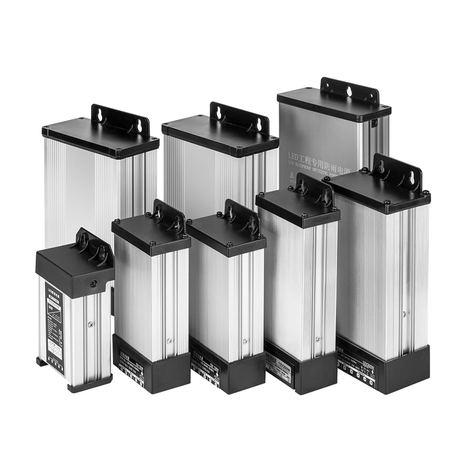 1pcs AC180V-240V to DC12V IP65 Rainproof Power Transformer Adapter(DC12V 600W)