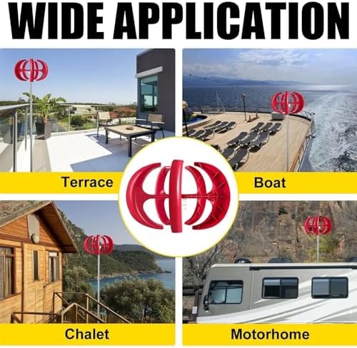 2000W Vertical Wind Turbine Generator Kit 12V/24V with Controller - Eco-Friendly Renewable Energy for Home, RV, Chalet & Terrace - Efficient Permanent Magnet Design