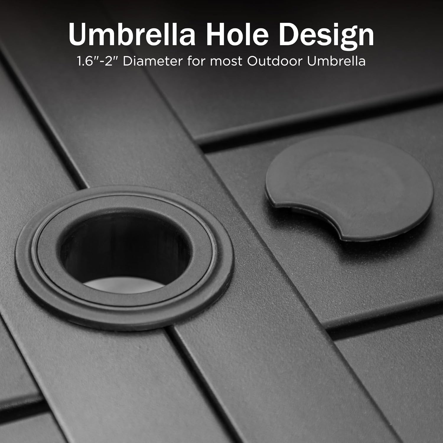 PHI VILLA 7 Pieces Outdoor Dining Set for 6, 60