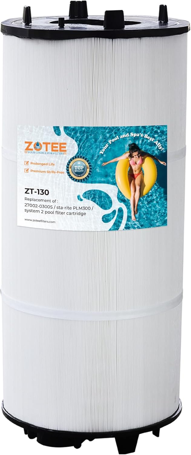 ZOTEE PLM300 Pool Filter Cartridge, Replace for Sta-Rite System 2 PLM300, 27002-0300S DE Pool and Spa Filter,300 sq.ft