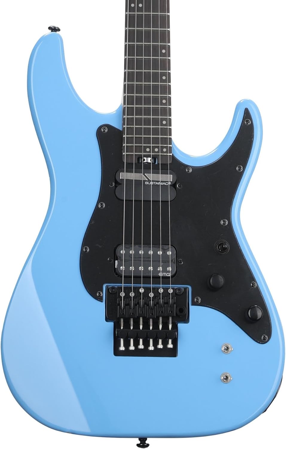 Schecter Sun Valley Super Shredder with Floyd Rose and Sustaniac - Riviera Blue