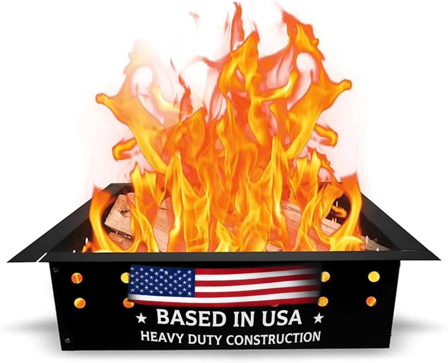 FEBTECH Smokeless Fire Pit Insert Square- 29