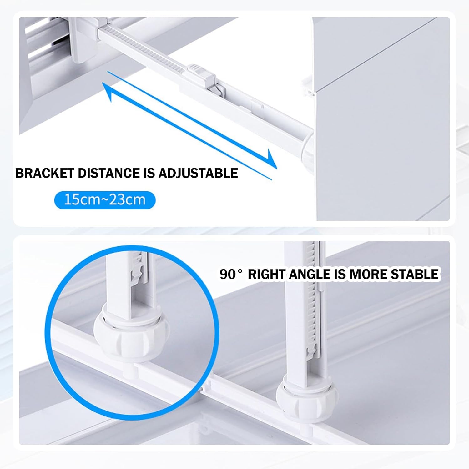 Central Air Conditioning Vent Deflector - Adjustable Air Conditioner Redirector for Wall Units, Enhances Cooling & Heating Circulation, Home Vent Control Accessory