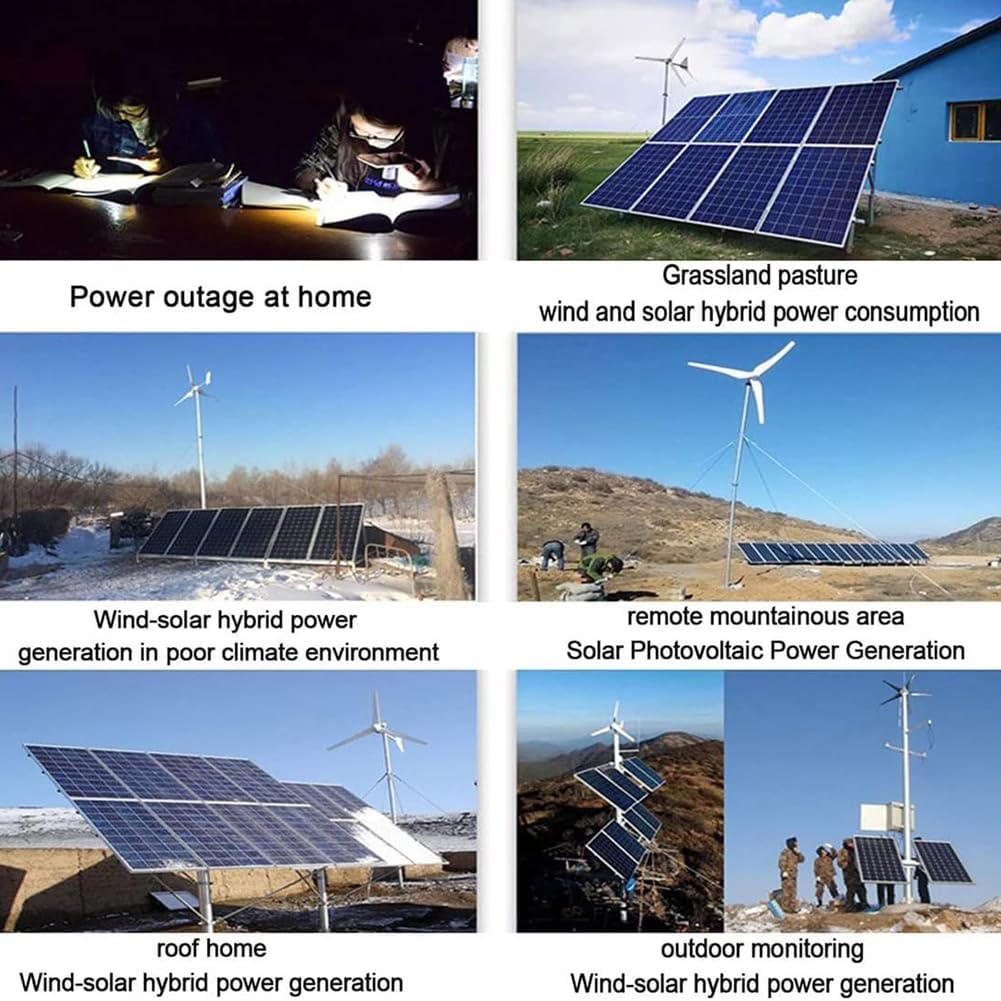 1400W Water Proof Wind Solar Hybrid Charge Controller with LCD Display 12V 24V 48V Off Grid Wind Solar Controller for Wind Turbine/Solar Panel