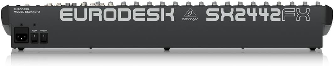 Behringer EURODESK SX2442FX Ultra-Low Noise Design 24-Input 4-Bus Studio/Live Mixer with XENYX Mic Preamplifiers, British EQ and Dual Multi-FX Processor