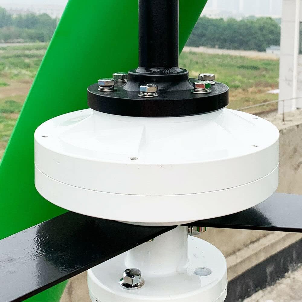 10000 W 12 V -220V Vertical Wind Turbine Wind Generator Home Use Windmill Green 3 Blade with MPPT Charge Controller