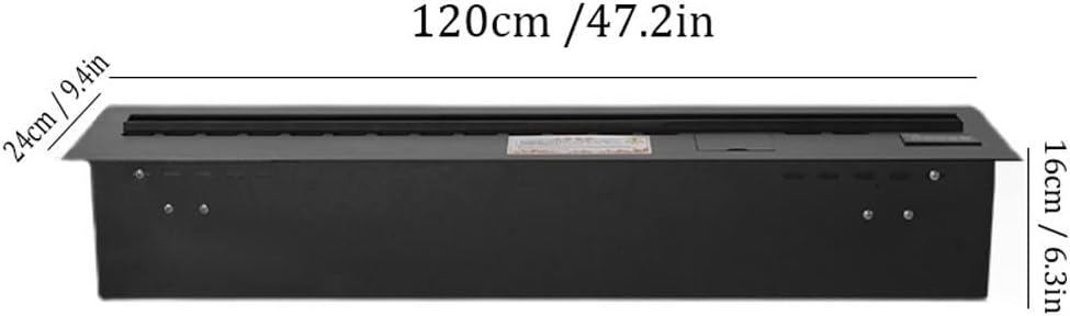 3D Water Vapor Fireplace with Humidifier Flame Embedded Electric Fireplace Household 3D Atomization Electric Fireplace Living Room Decoration Heater Super Long Simulation Flame(F)