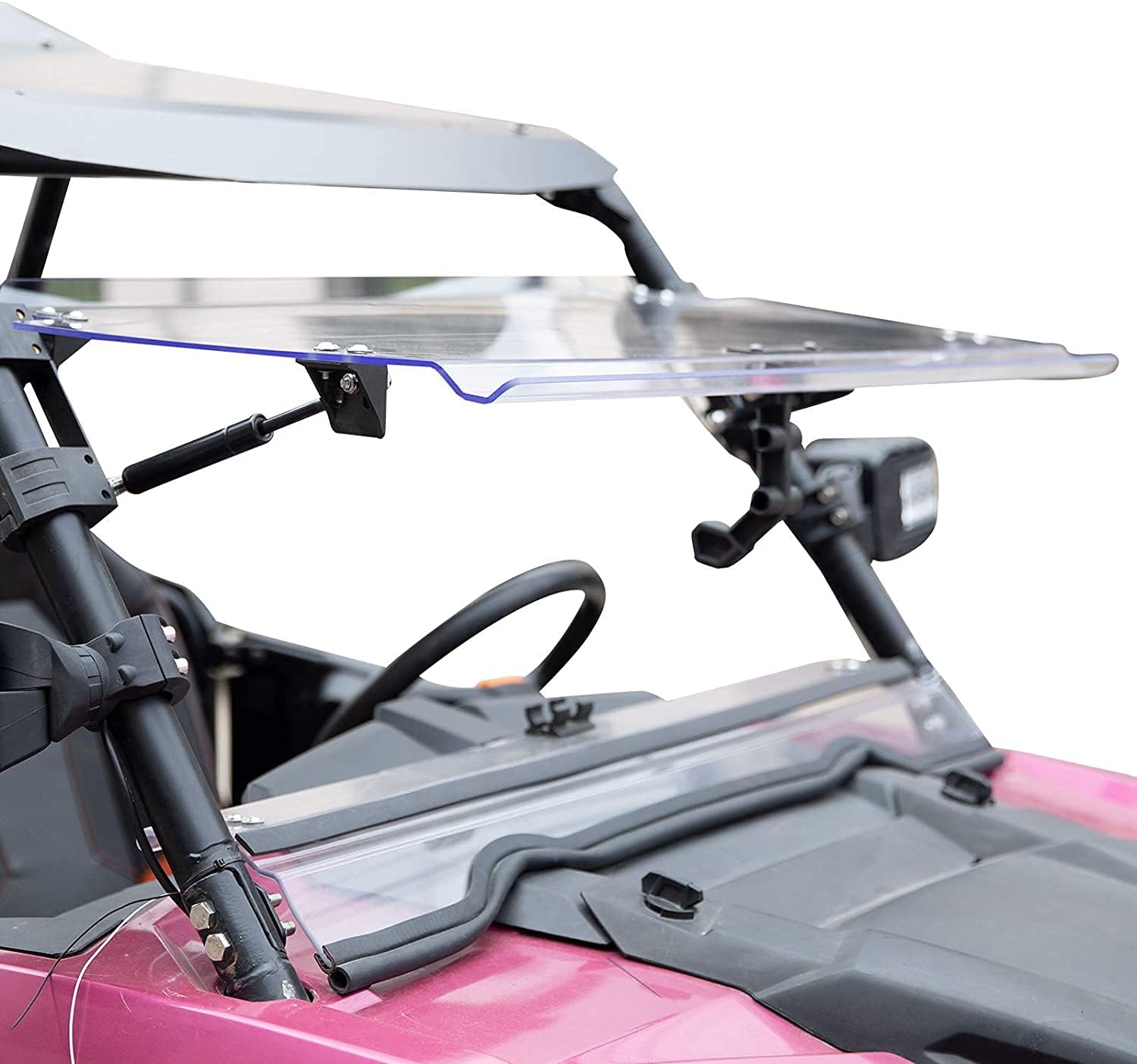 A & UTV PRO 3-IN-1 Flip UP Full Windshield for 2014-2018 Polaris RZR XP 900/ XP4 900 / RZR XP 1000 / XP 4 1000 Front Windshield Accessories, Hard Coated PC Folding Window with 3 Settings Clear Vison