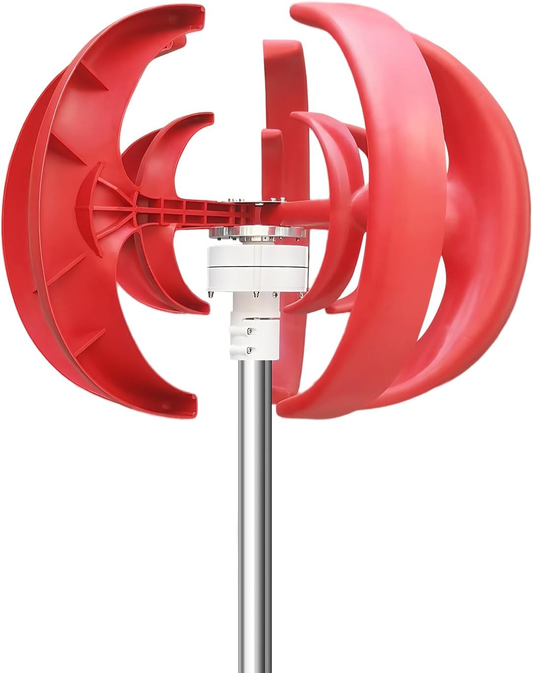 12V Vertical Axis Wind Turbine Generator Kit with Controller, 5-Blade Renewable Energy System for Boats Cabins Off-Grid Power