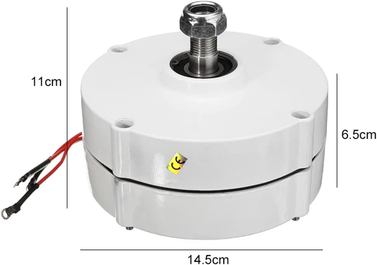 Wind Turbine Generator Kit, 6000W 12V 24V Wind Turbine nerator Motor 3 Phase arless Permanent Magnet AC Alternator for Wind Water Turbine Engine for Hybrid Solar Wind System(12V)
