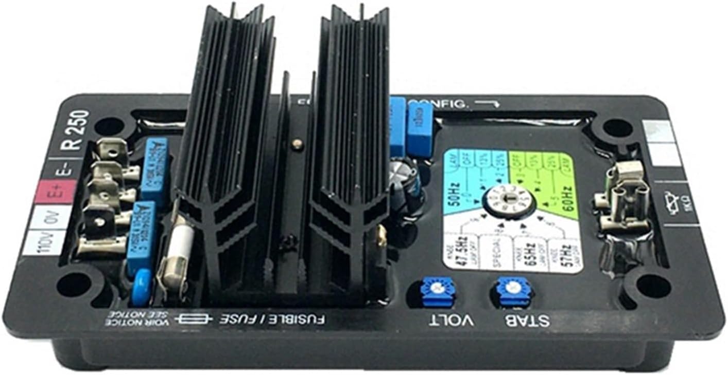 Wind Generator, R250 AVR Generator Automatic Voltage Regulator for Generators,for Home, Farm, RVs, Boats(R731)