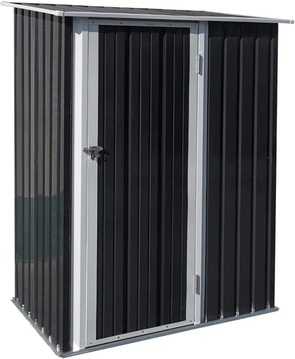 Garden Sheds Metal Outdoor Storage Shed, Garden Tool House Cabinet with Lockable Door for Backyard, Patio, Lawn Outdoor Storage Sheds
