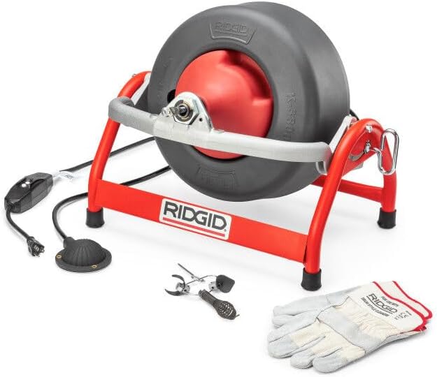 Ridgid 53122 K-3800 W/C-45 Drum Machine For 3/4