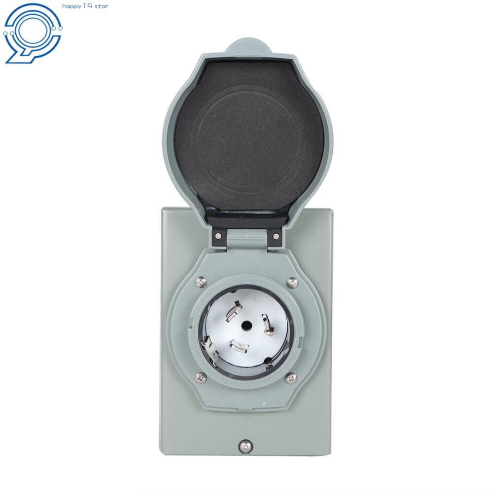 Replacement Parts for Upgraded 50 AMP Generator Power Inlet Box List Locking 3 Prong 125V Waterproof Mod-H9S-18621