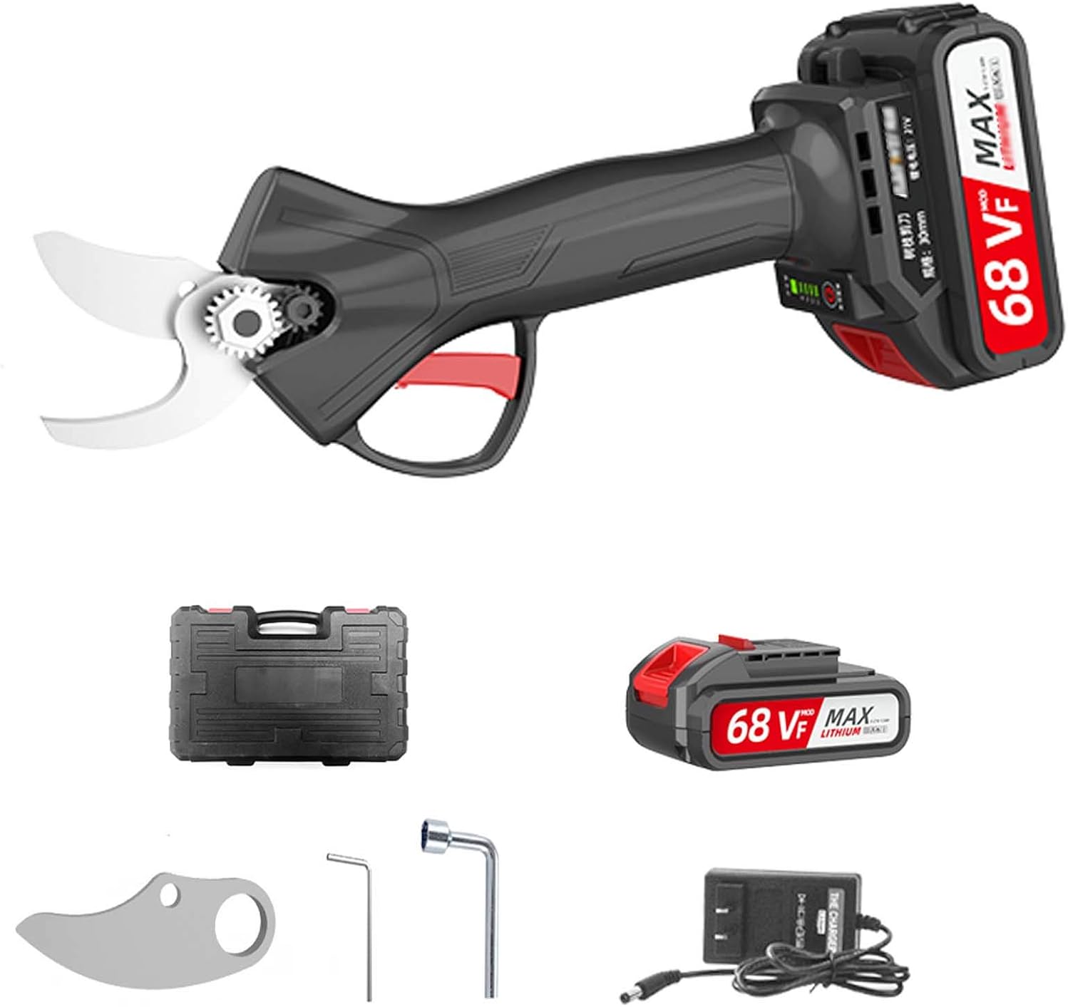 Tree Branch Cutters Pruner, Electric Pruning Shears for Garden Cordless Rechargeable Power Scissors, 3cm Diameter, SK5 Scissors