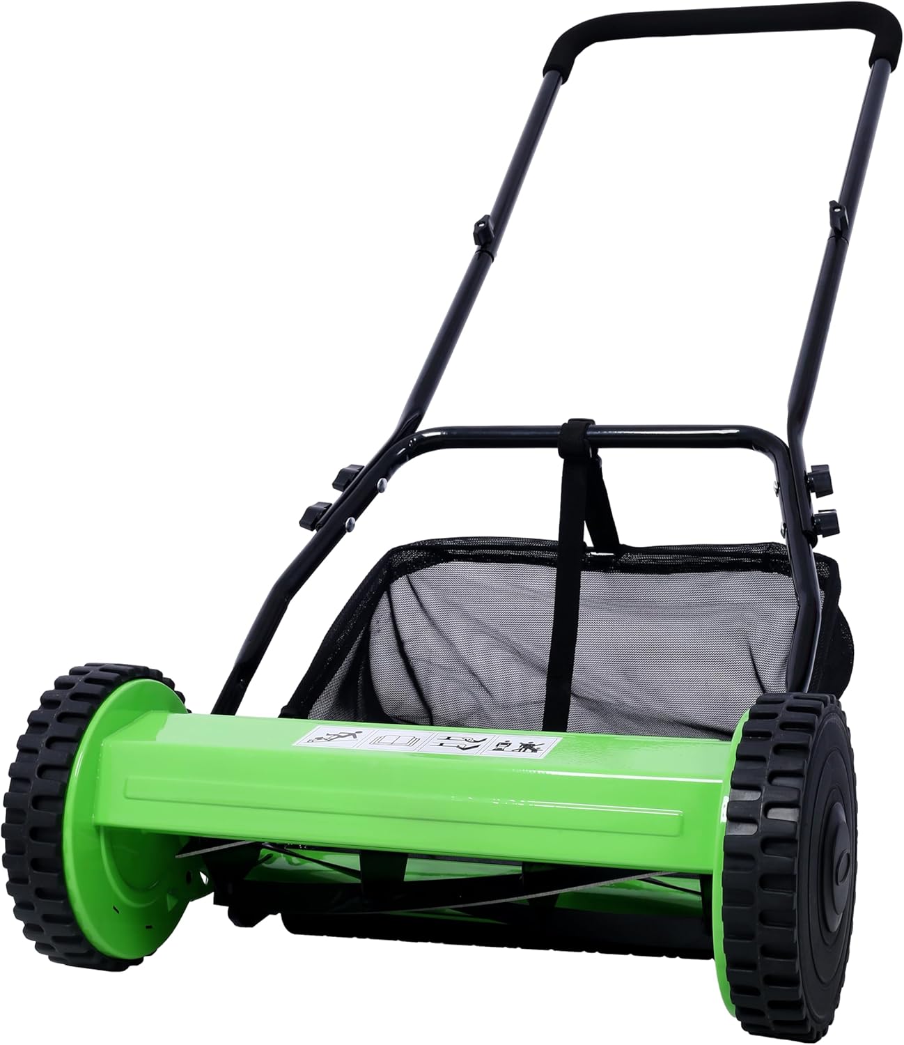 14-Inch 5-Blade Push Reel Lawn Mower with Adjustable Height 0.6