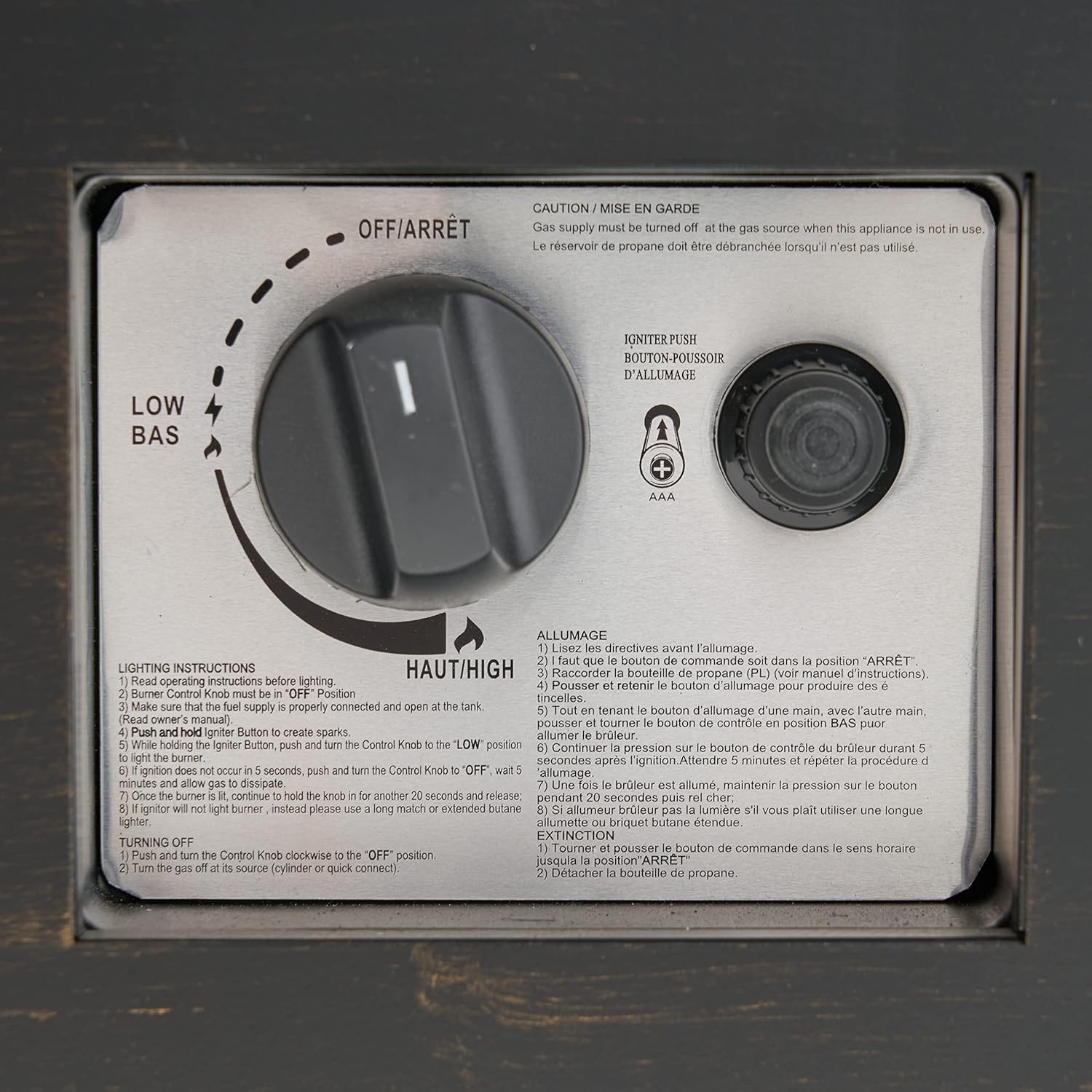 Propane Fire Pit Table, 40 Inch Rectangular 50,000 BTU Outdoor & Indoor, Only Table (Not Included Propane & Cover), Portable Iron Gas Fire Pits for Patio Backyard Garden, No Assembly - Dark Grey