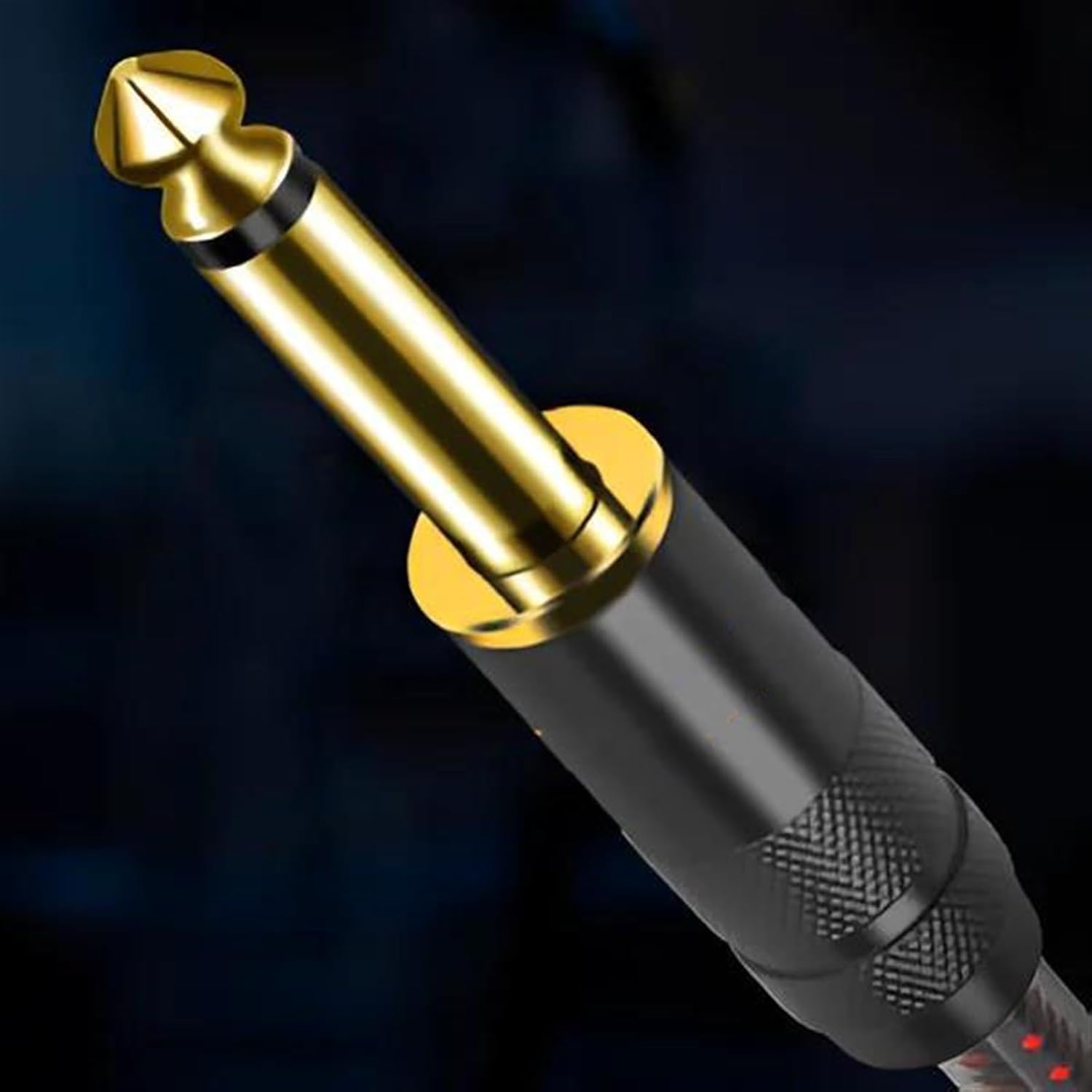 Pro Audio Cable 6.35 Guitar Instrument Cable 1/4 Inch Cord 6.35mm Mono Speaker Cable For Guitar Electronic Drum Amplifier Mixer(10m)