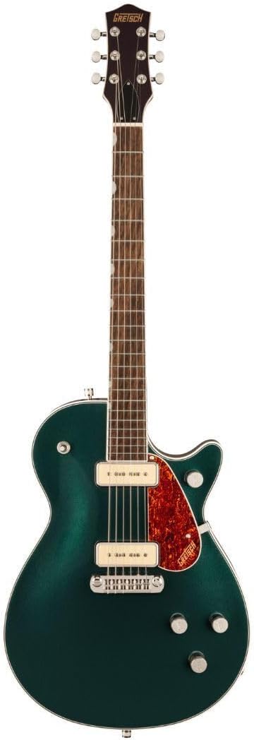 Gretsch G5210-P90 Electromatic 6-String Right-Handed Jet Two 90 Electric Guitar with Gloss Finish and Mahogany Body (Cadillac Green)