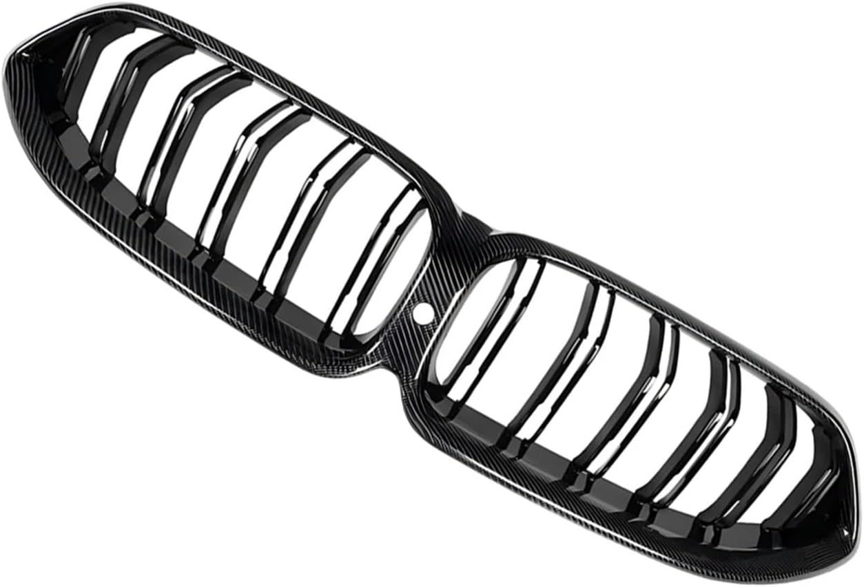 Compatible for BMW G14 G15 G16 8 Series Wet or Dry Carbon Fiber Front Bumper Grille 2020-2025 Double Slat Kidney Style Auto Accessory(Special Dry Forged)