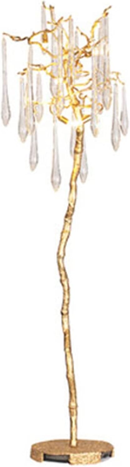 Floor Lamp Creative Tree Floor Lamp, Living Room, Bedroom, Interior Decoration Lamp, Glass Crystal Lamp