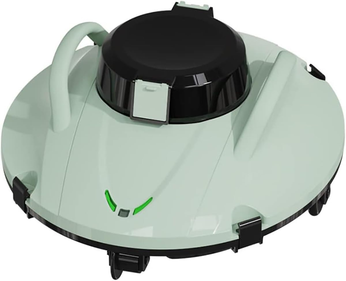 Pool Vacuum Cleaner,Automatic Cordless Pool Robotic Vacuum Cleaners,Pool Underwater Vacuum Robot,Lasts 100 Mins and 85㎡,25° Climbing Slope,Self-Parking,for Pools