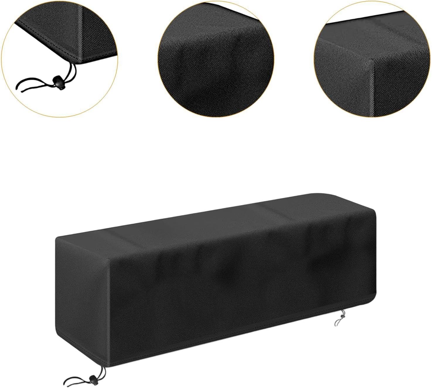 Fire Cover Heavy Duty Weatherproof Oxford Rectangular Protection 29x9.5x8.6 inch Dustproof Outdoor Fire Pit Cover